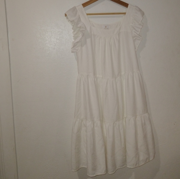 J.MARIE White Tiered Dress - Picture 6 of 8